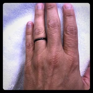 Tungsten black womens band